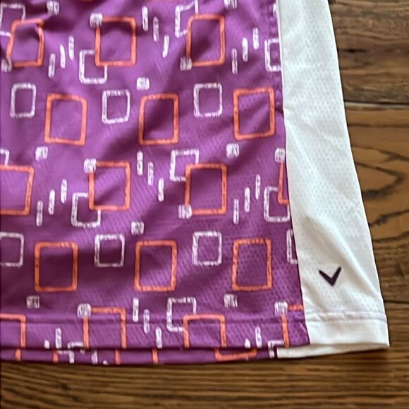 Callaway Purple Geometric Golf Skirt size M C16 - Picture 2 of 4